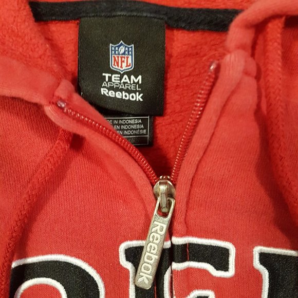 NFL Reebok Hoodie San Francisco 49ers Youth Small US S Unisex 49ers Hoodie Red - Picture 12 of 16